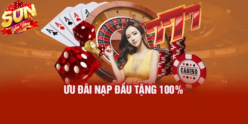 Lần đầu nạp tiền sẽ được tặng thưởng 100% giá trị tiền nạp